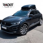 Μπαγκαζιέρα Οροφής Αυτοκινήτου Rackit Move 420lt Μαύρη Με Μονό Άνοιγμα