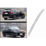 Μπάρες Οροφής Railing Για Bmw X5 F15 2013-2018 Flush-Rails Αλουμινίου Ασημί 2 Τεμάχια