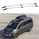 Μπάρες Οροφής Railing Για Mercedes-Benz Vito W447 14+ Αλουμινίου Ασημί 2 Τεμάχια