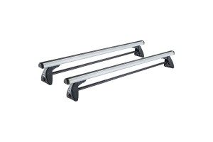 Μπάρες Οροφής Αλουμινίου Cruz Alu Cargo 924-402 Σετ Με Πόδια Για Nissan Navara D40 05-15 Διπλοκάμπινο Ασημί 2 Τεμάχια