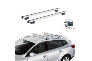 Μπάρες Οροφής Αλουμινίου Cruz Oplus 924-051 R-118cm Railing System Για Skoda Yeti 09-14 Ασημί 2 Τεμάχια