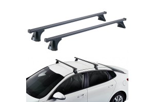 Μπάρες Οροφής Σιδερένιες Cruz 921-305 Oplus ST-110cm Μαύρες 2 Τεμάχια