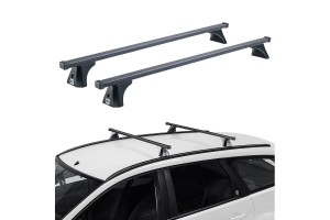 Μπάρες Οροφής Σιδερένιες Cruz 921-355 Oplus SX-110cm Μαύρες 2 Τεμάχια