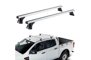 Μπάρες Οροφής Αλουμινίου Cruz 924-715 Oplus AT-128cm Ασημί 2 Τεμάχια