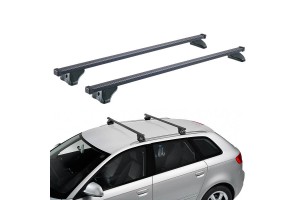 Μπάρες Οροφής Σιδερένιες Cruz 921-385 Oplus S-FIX 130cm Μαύρες 2 Τεμάχια