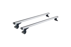 Μπάρες Οροφής Αλουμινίου Cruz Alu Cargo 924-330 Σετ Με Πόδια Για Vw Caddy 11-20 Ασημί 2 Τεμάχια