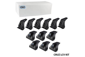 Πόδια / Άκρα Για Μπάρες & Σχάρες Οροφής Cruz Lcv 934-407 Για Citroen Nemo 07+ / Fiat Fiorino 08+/ Peugeot Bipper 08+ / Fiat Qubo 08-17 Σετ 6 Τεμάχια