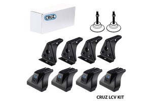 Πόδια / Άκρα Για Μπάρες & Σχάρες Οροφής Cruz Lcv 934-451 Για Ford Transit Courier 2023+ Σετ 6 Τεμάχια (4+2V)