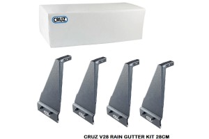 Πόδια / Άκρα Για Μπάρες & Σχάρες Οροφής Cruz Lcv 933-076 Νεροχύτη Universal V28 28cm Σετ 4 Τεμάχια