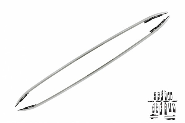 Διακοσμητικές Ράγες Οροφής Κατάλληλες Για Land Range Rover Evoque L538 (2011-2018) Γυαλιστερή Πανοραμική Οροφή Αλουμινίου