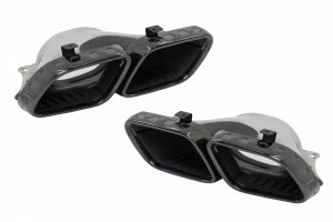 Μαύρες Άκρες Σιγαστήρα Εξάτμισης Κατάλληλες Για Mercedes Gle W167 Gle Coupe C167 Gls X167 (2019-up) Amg Gt 4-Door X290