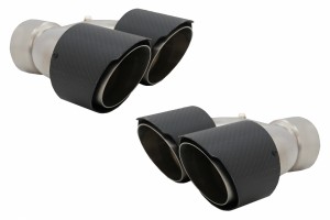 Μπούκες Εξάτμισης Από Ανθρακονήματα Κατάλληλες Για Land Rover, Range Rover Και SUV, Με Ματ φινίρισμα, Είσοδο 8 Cm