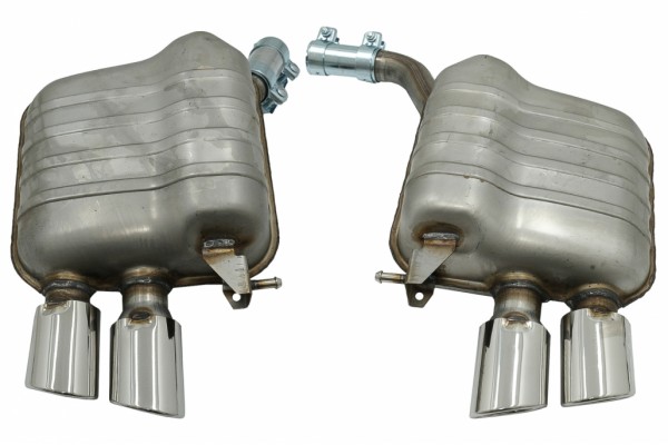 Πλήρες Σύστημα Εξάτμισης Με Διπλές Άκρες Σιγαστήρα Κατάλληλο Για Audi Q5 8R (11.2008-2016) Χρωμιωμένο