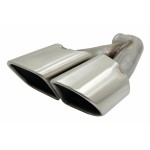 Διπλές Άκρες Σιγαστήρα Εξάτμισης Κατάλληλες Για Porsche Cayenne 92A Facelift (10/2014-2017) Turbo Design