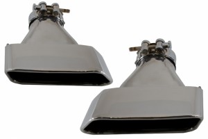 Μπούκες Εξάτμισης Κατάλληλες Για Bmw Σειρά 5 Sedan Touring F10 F11 F18 550i V8 Lci Square Design