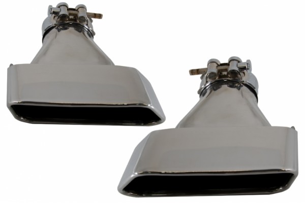 Μπούκες Εξάτμισης Κατάλληλες Για Bmw Σειρά 5 Sedan Touring F10 F11 F18 550i V8 Lci Square Design