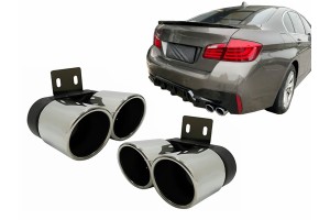 Μπούκες Εξάτμισης Κατάλληλες Για Bmw Σειρά 5 F10 F11 (2011-2017) M5 Lci Design Χρωμίου
