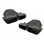 Μπούκες Εξάτμισης Κατάλληλες Για Mercedes E-Class W213 (2016-up) E63 Design Glc Suv X253 Glc Coupe C253 (2015-2017) Μαύρο