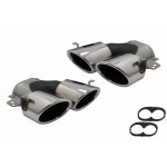 Μπούκες Εξάτμισης Κατάλληλες Για Mercedes A-Class W177 Cla Ii X118 C118 Gla Suv H247 Glb Suv X247 35 Amg / 45 Amg (2018-) 45S Design Χρωμιωμένο