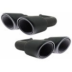 Μπούκες Εξάτμισης Κατάλληλες Για Porsche Cayenne 92A V6 V8 Diesel (05.2010-09.2014) Gts Design Matte Black