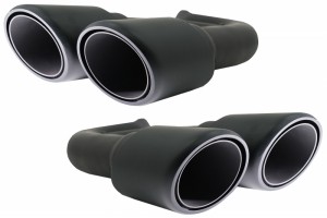Μπούκες Εξάτμισης Κατάλληλες Για Porsche Cayenne 92A V6 V8 Diesel (05.2010-09.2014) Gts Design Matte Black