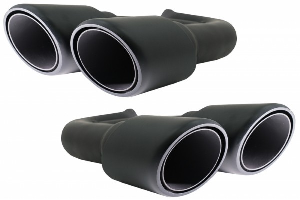 Μπούκες Εξάτμισης Κατάλληλες Για Porsche Cayenne 92A V6 V8 Diesel (05.2010-09.2014) Gts Design Matte Black