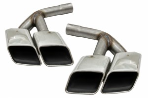 Μπούκες Σιγαστήρα εξάτμισης, Σωλήνες Ουράς Κατάλληλες Για Audi Q7 4M (2015-2019), SQ7 Design Chrome, Μόνο 3.0 Βενζίνη, Βενζίνη