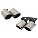 Μπούκες Σιγαστήρα εξάτμισης, Σωλήνες Ουράς Κατάλληλες Για Audi A4 B8 B9 (2009-και μετά), S4 Quad Design