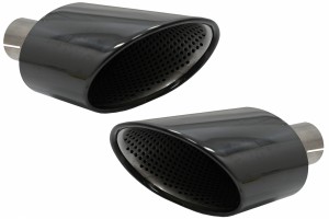 Μπούκες Σιγαστήρα εξάτμισης, Σωλήνες Ουράς Κατάλληλες Για Audi A4 B9 (2016-2019) A5 F5 (2017-2019) Μαύρο