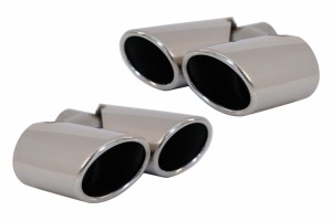 Απολήξεις Εξάτμισης Κατάλληλες Για Audi Q5 8R (11.2008-2016) SQ5 Design Chrome