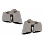 Απολήξεις Εξάτμισης Κατάλληλες Για Audi Q5 8R (11.2008-2016) SQ5 Design Chrome Απολήξεις Εξάτμισης Κατάλληλες Για Audi Q5 8R (11.2008-2016) SQ5 Design Chrome