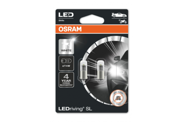 Osram T4W LEDriving SL White 6000K 12V 3893DWP-02B