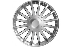 Versaco Σετ Τάσια Αυτοκινήτου Crystal 4τμχ 14" Ασημί