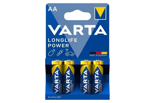 Varta Longlife Power Αλκαλικές Μπαταρίες LR06/AA 1.5V 4τμχ (0568041)