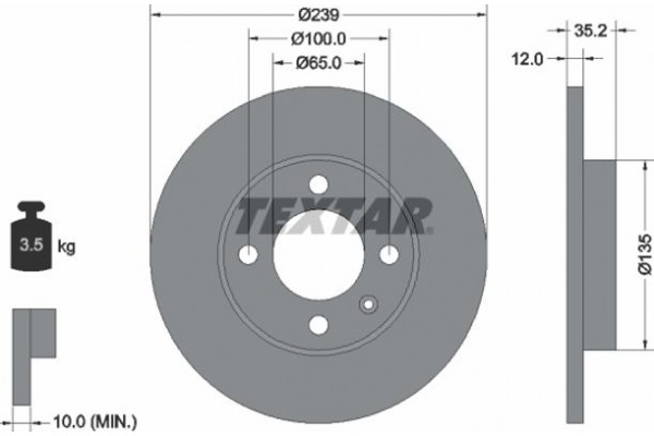 Textar Δισκόπλακα - 92010603