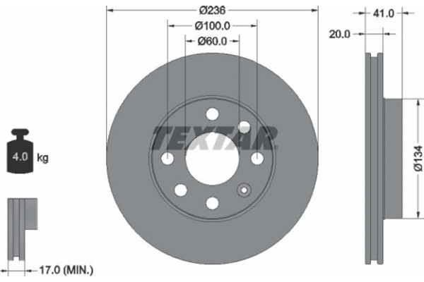 Textar Δισκόπλακα - 92029603