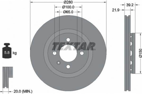 Textar Δισκόπλακα - 92043500