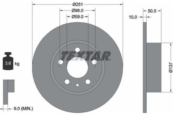 Textar Δισκόπλακα - 92046903