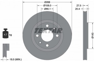 Textar Δισκόπλακα - 92048103