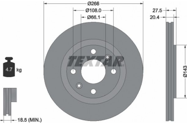 Textar Δισκόπλακα - 92048103