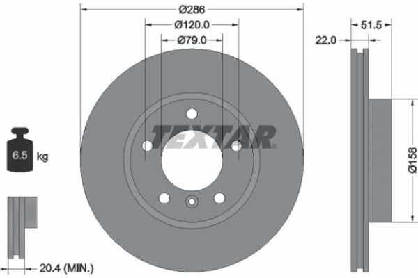 Textar Δισκόπλακα - 92055605