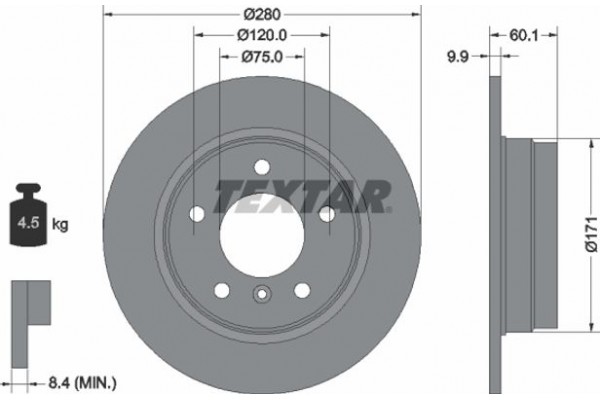 Textar Δισκόπλακα - 92055703