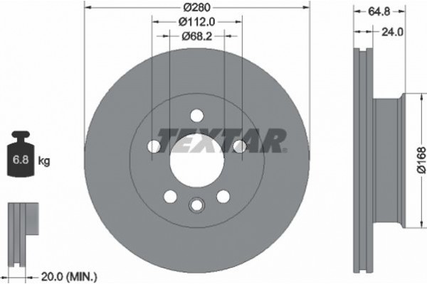 Textar Δισκόπλακα - 92056000