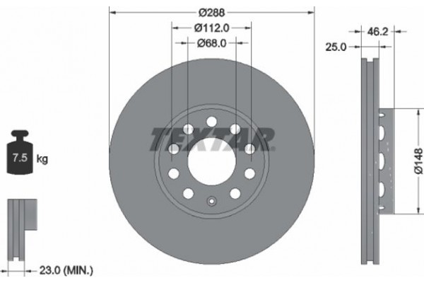 Textar Δισκόπλακα - 92057605