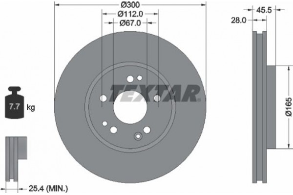 Textar Δισκόπλακα - 92057900