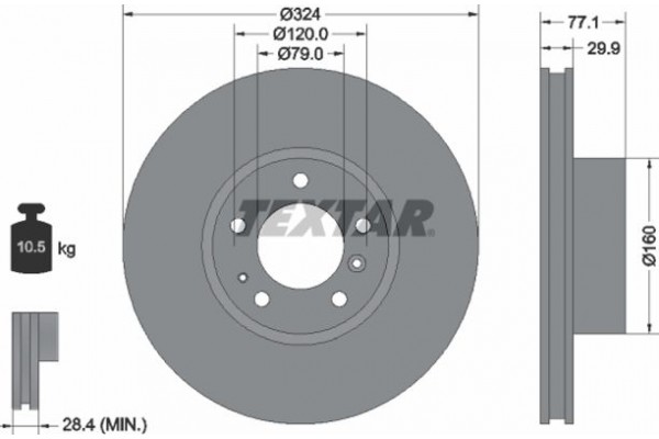 Textar Δισκόπλακα - 92058300