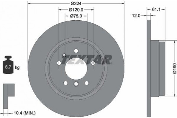 Textar Δισκόπλακα - 92058400