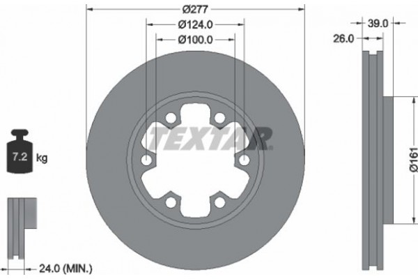 Textar Δισκόπλακα - 92059000