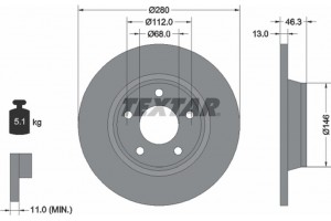 Textar Δισκόπλακα - 92071605