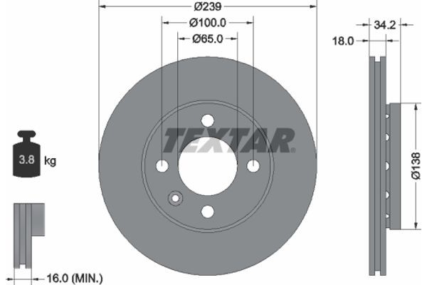 Textar Δισκόπλακα - 92072003